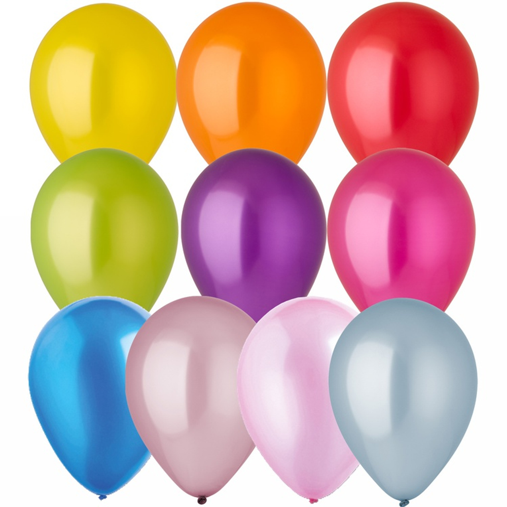Шар латексный Металлик 30 см (Ассорти)