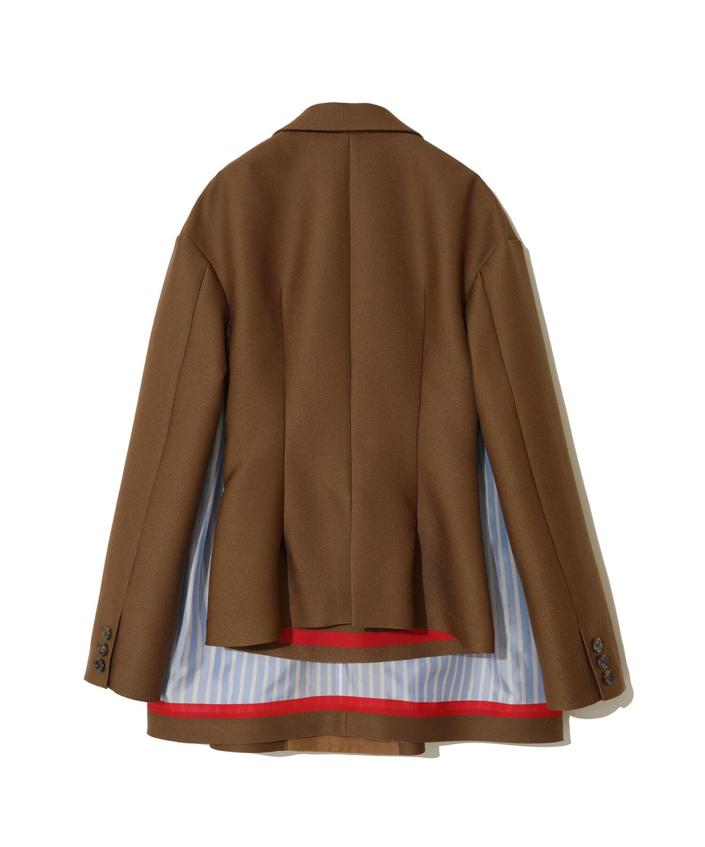 UNDERCOVER ЖАКЕТ КОМБИНИРОВАННЫЙ КОРИЧНЕВЫЙ