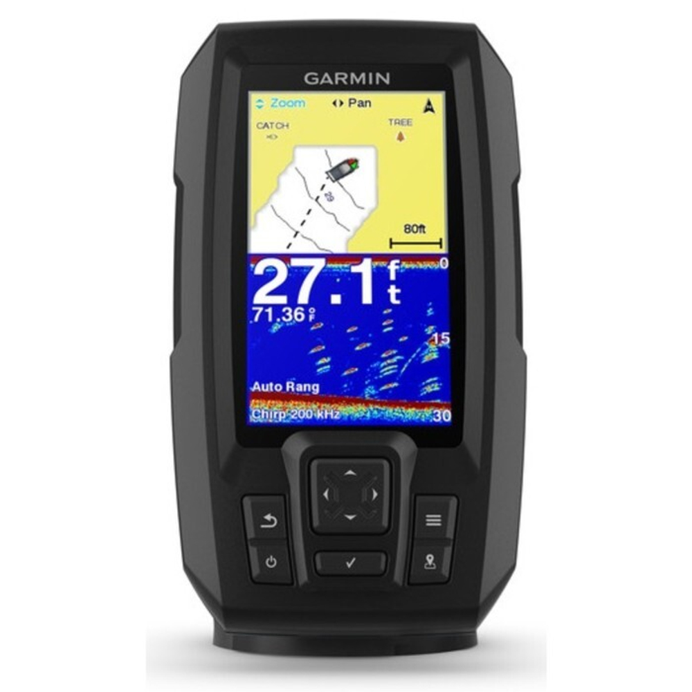 Garmin Striker Plus 4 с транцевым трансдьюсером