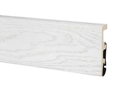 Плинтус Integra 03 ясень снежный, 2400x80x20 мм