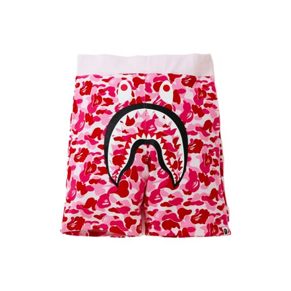 A BATHING APE Camo Shark Sweat Shorts