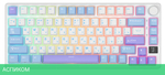 Клавиатура Royal Kludge RK-M75 K Silver switch/Taro milk