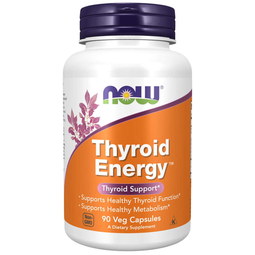 Now Foods Thyroid Energy 90 veg capsules , Поддержка щитовидной железы
