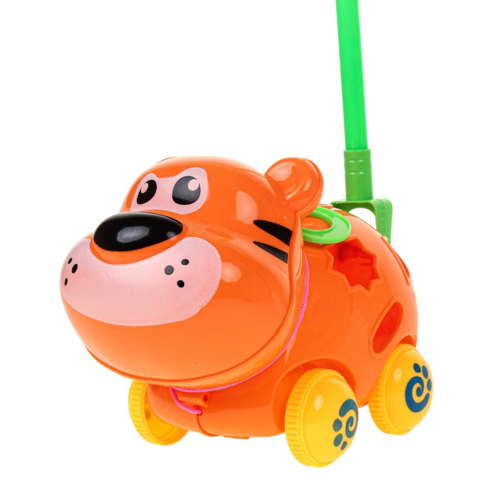 Каталка-сортер на палке 21см, сетка 0830-1