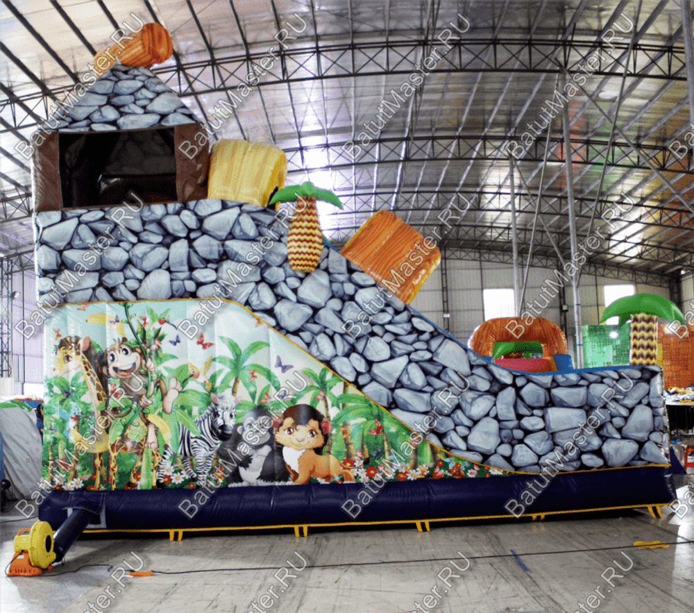 Надувной батут "В гостях у зебры"