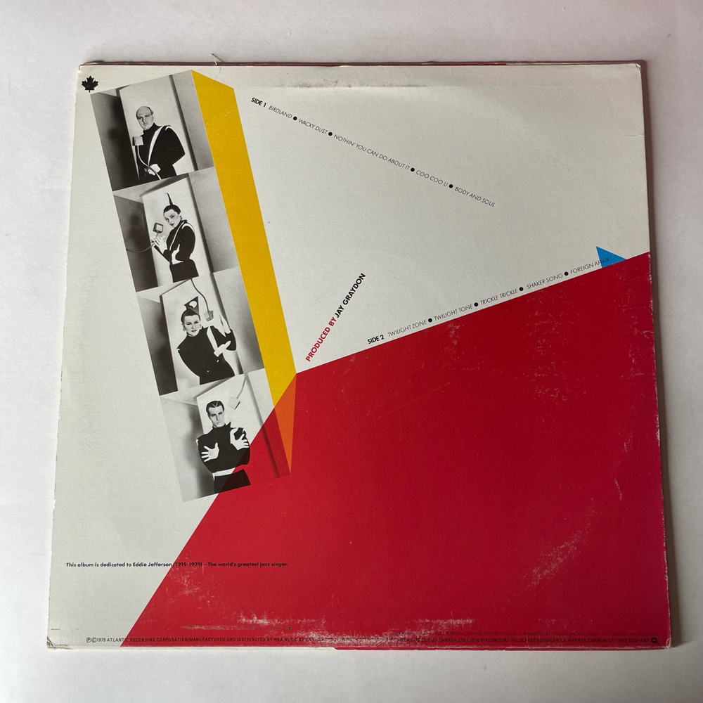 Винтажная виниловая пластинка LP The Manhattan Transfer Extensions (Канада 1979)