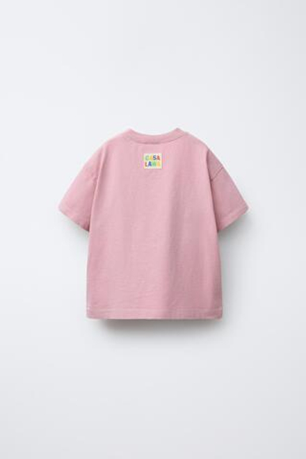 ZARA X CASA LAWA © ФУТБОЛКА С ПРИНТОМ, РОЗОВАТЫЙ