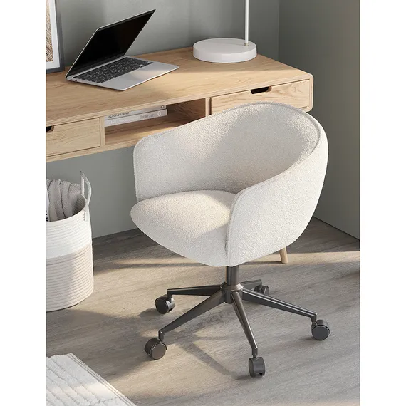 Стул на колесиках Paal, серое букле