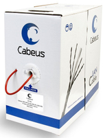 Кабель витая пара U/UTP 5e кат. 4 пары Cabeus UTP-4P-Cat.5e-SOLID-LSZH-RD