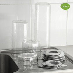 Контейнер для хранения 300мл Qualy с плоской крышкой зеленый