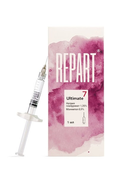 Repart 7 Ultimate (р-р гиалуронат натрия 1,35 % и манитола 0,9% для биоревитализации) шприц 1 мл
