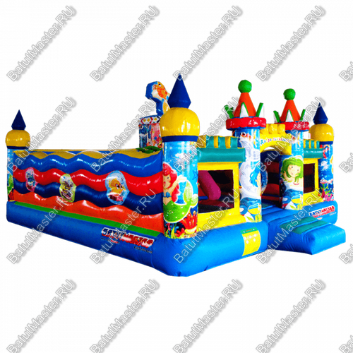 Коммерческий надувной батут "Приключения на море" 6*5*2,8 м