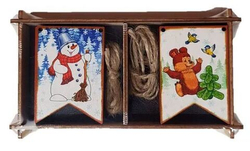 Набор "Новогодние флажки" ёлочные игрушки MAXI