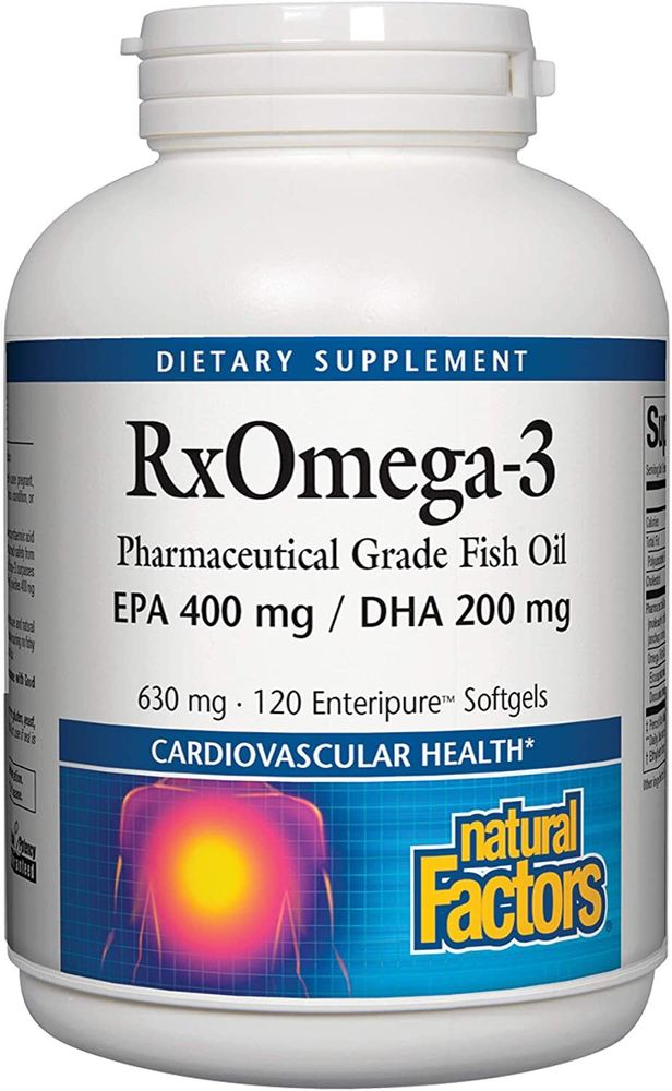 Natural Factors RxOmega-3 600mg 120 softgels