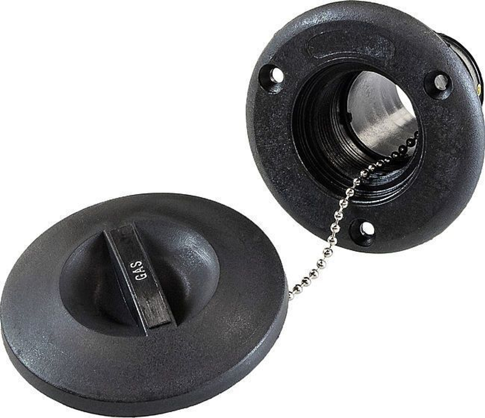 Горловина заливная для бензина, пластиковая, чёрный, под шланг 38 мм для бензина. Youthful