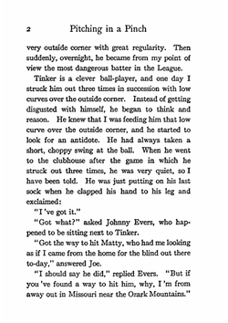 Pitching in a pinch. Or, baseball from the inside | Christy Mathewson