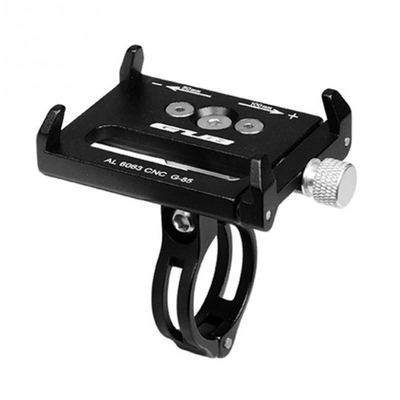 Держатель на руль открытый для смартфона 3.5"-7", алюм, чёрный, инд уп. VLX-B705