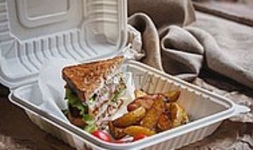 Одноразовый ланчбокс, 600 мл.