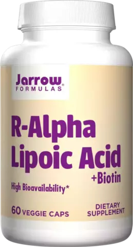 Jarrow Formulas, R-альфа-липоевая кислота, R-Alpha Lipoic Acid, 60 капсул