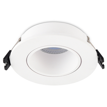 Donel, св-к встроенный, цвет БЕЛЫЙ, D90xH29мм, под лампу GU10, материал РС, IP20, серия: DN04