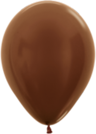 Латексный шар металлик шоколад 12"