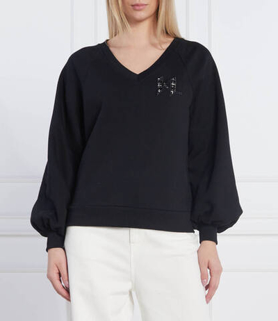 Худи puffy sleeve Karl Lagerfeld - черный(226W1803)