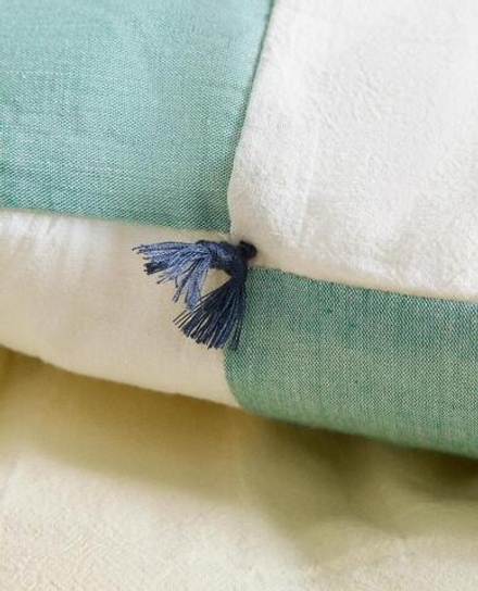 ZARA HOME ДЕТСКОЕ ОДЕЯЛО В СТИЛЕ ПЭЧВОК, ЗЕЛЕНЫЙ