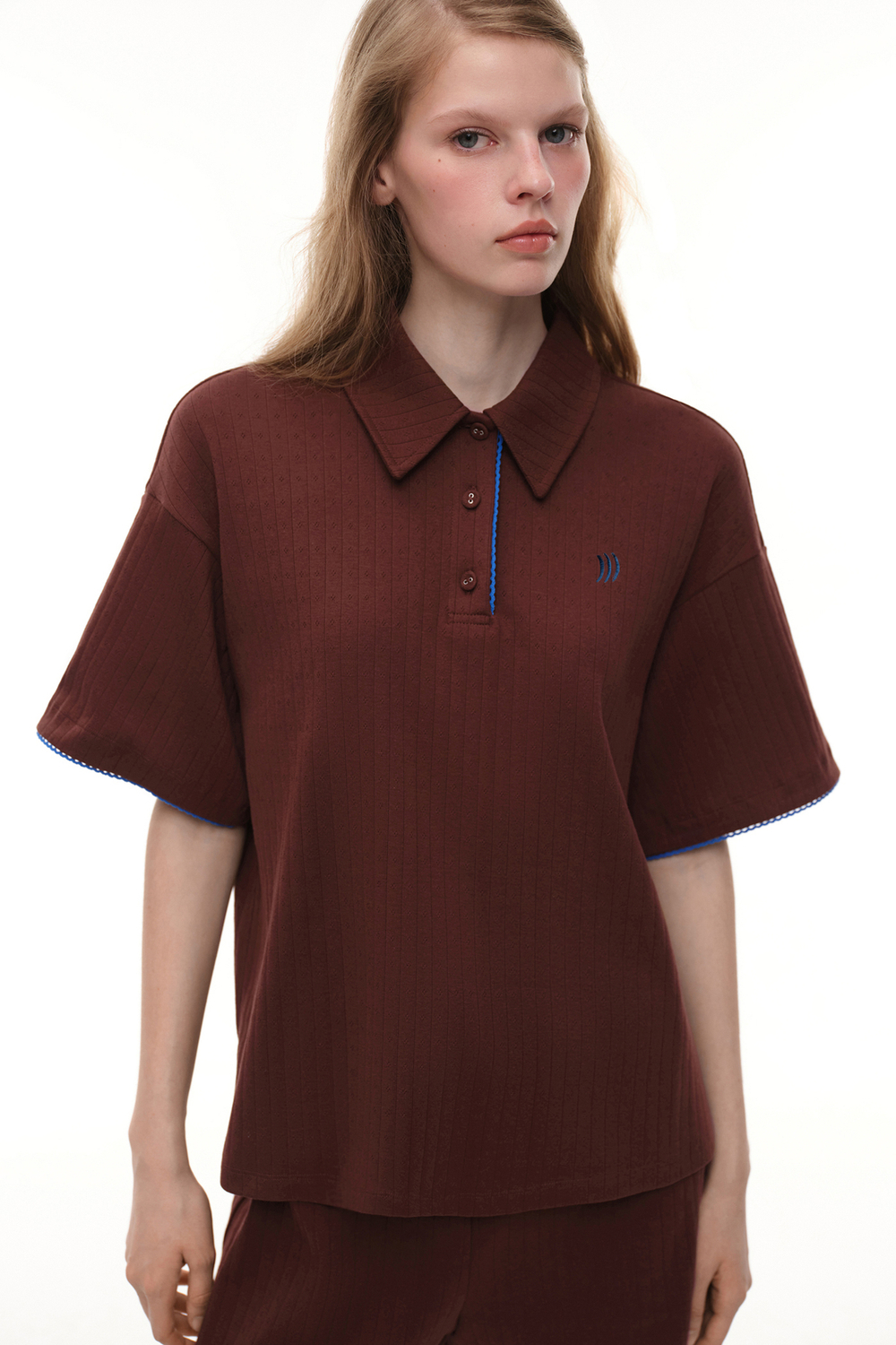 Поло из хлопка (Ping-Pong Games), шоколадное