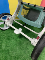 Коляска-трансформер Sweet Kids 608 2в1 Зеленый текстиль на белой раме