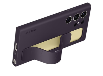 Чехол-накладка Standing Grip Case S24 Ultra ( Темно фиолетовый)