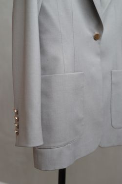 Пиджак полуприлегающий серый из итальянской вискозы