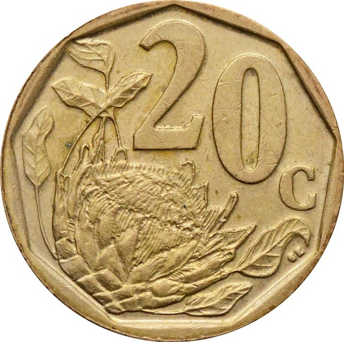 20 центов 2008 ЮАР