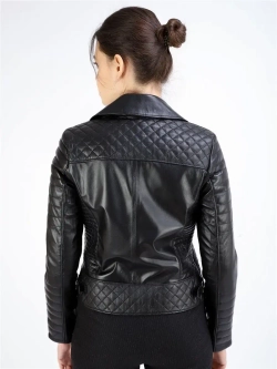 Женская косуха/кожаная/кожаная куртка/Турция