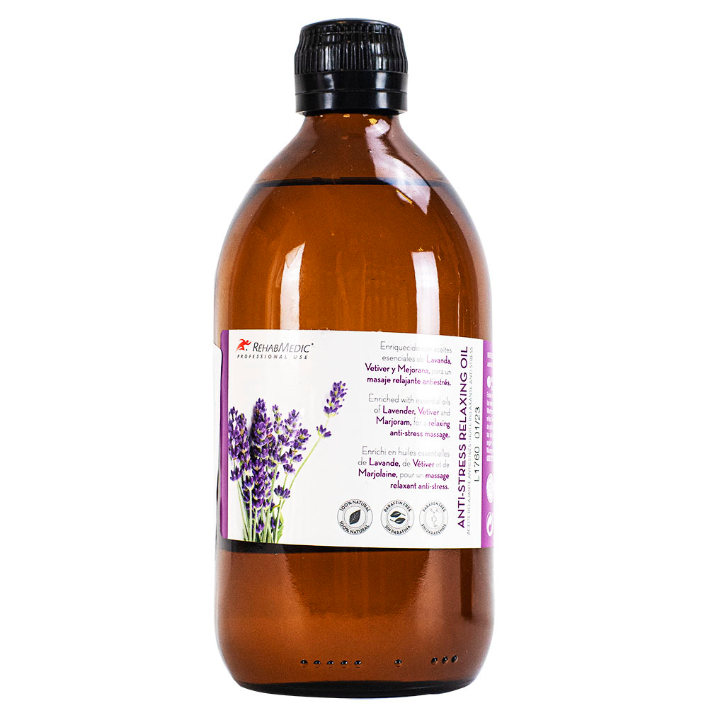 Расслабляющее антистрессовое массажное масло Rehab ANTI-STRESS RELAXING Oil, RMG0901500, 500 мл