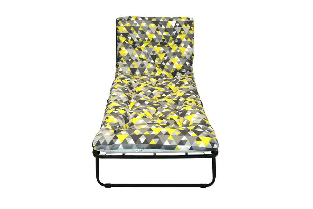 Кровать раскладная Селена-2 мягкая крошка гофрокартон (аналог Стефании с88) арт.с1677 (цвет ткани разноцветный рис.ромб (1 шт. в уп.)