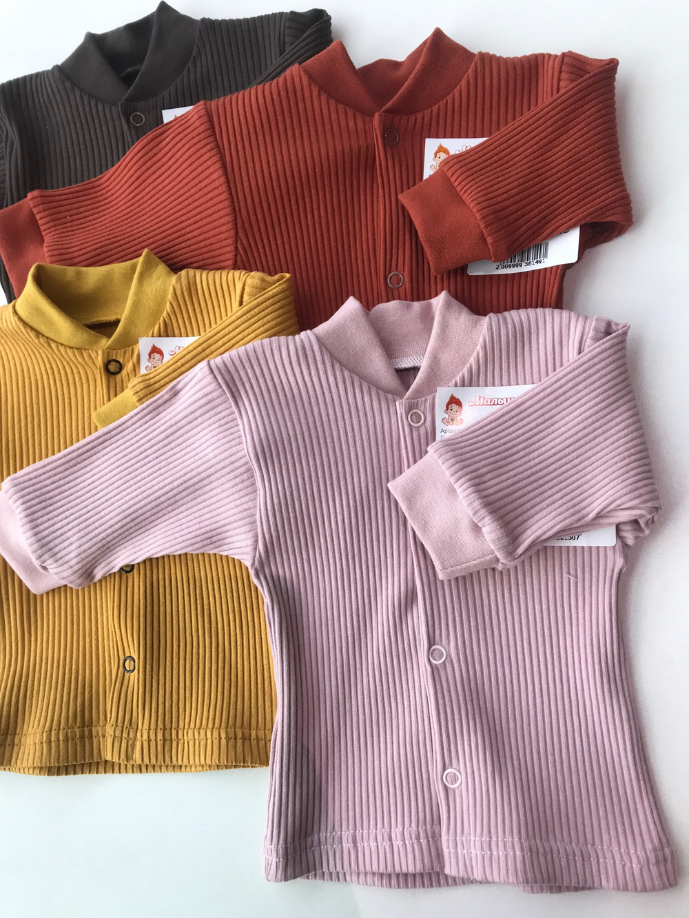 Кофта Бордовый рубчик (Малышеево) Арт: 0101И (Размер: 62)