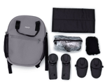 Коляска Agex Prima Pro 3 в 1 с автокреслом i-Safe Grey APS214 Sora серый