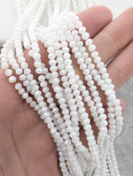 Бусины стеклянные рондель 3мм