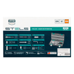 Набор инструментов, 1/4", CrV, пластиковый кейс 57 предметов Stels