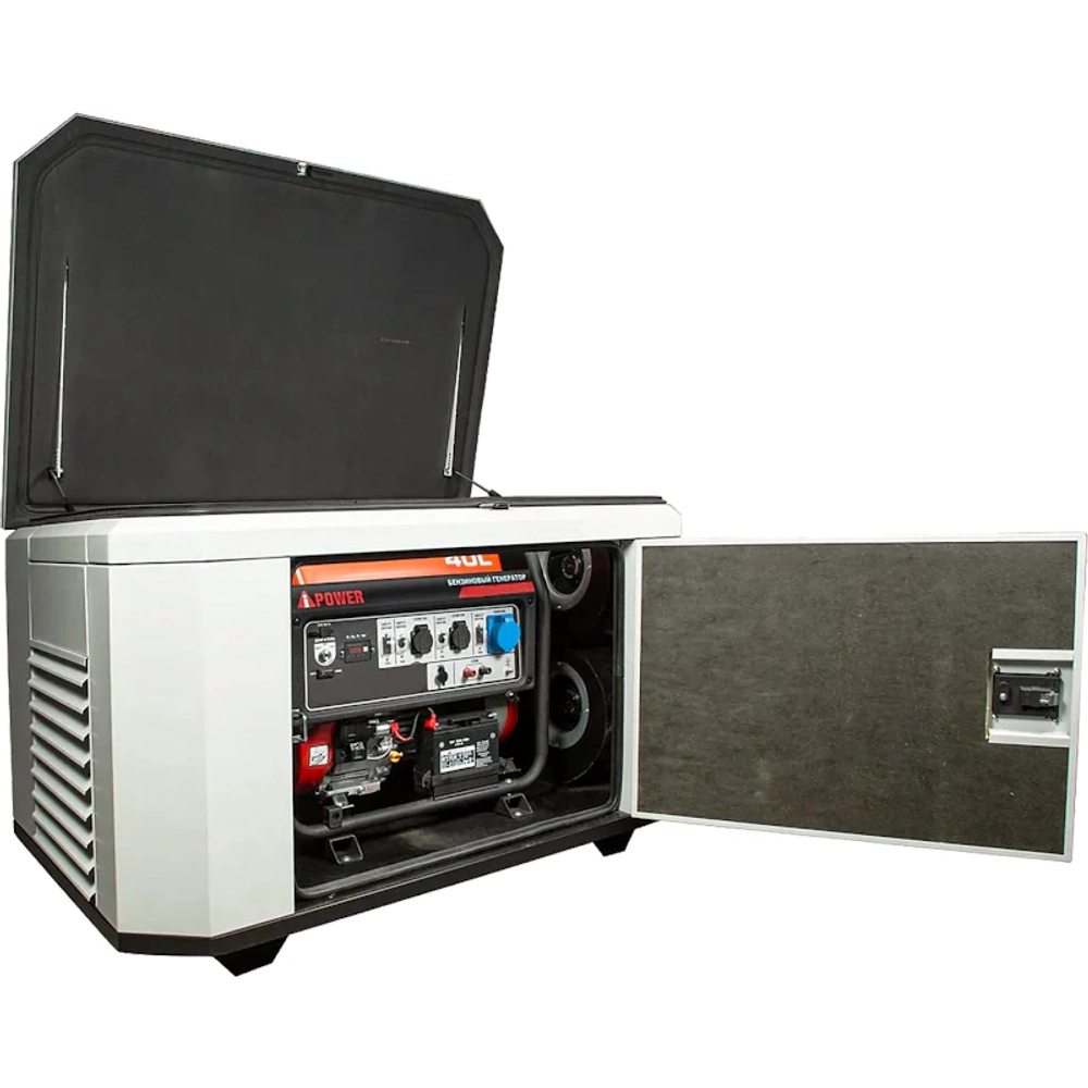 A-iPower A8000EAX бензиновый генератор в кожухе 1400SS RAL 7035 УТ-11182378