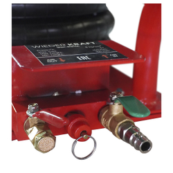 WDK-81813A Домкрат пневматический 3т, 145-440 мм, с короткими ручками