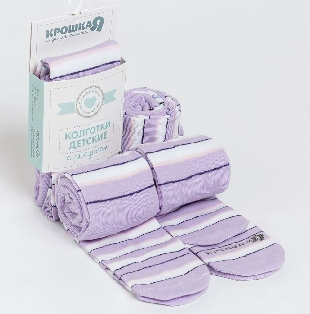 Колготки "Олешка" для девочек 4471561 68-74р. розовый (Крошка Я), 1 шт.
