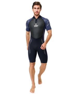 Гидрокостюм Sargan Nero 2.0 Shorty men 3 мм черно-серый