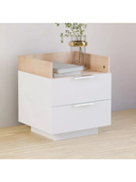 Прикроватная парящая тумба Меламин 2 ящика