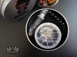 HELLAFLUSH БРЕЛОК *ДИСК СЕРЕБРО