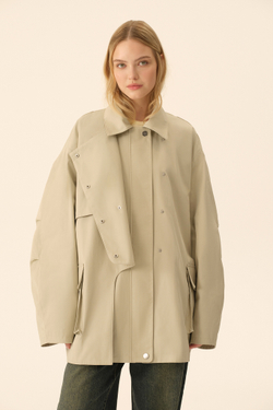 Укороченный тренч (((The Love Letter))), серый