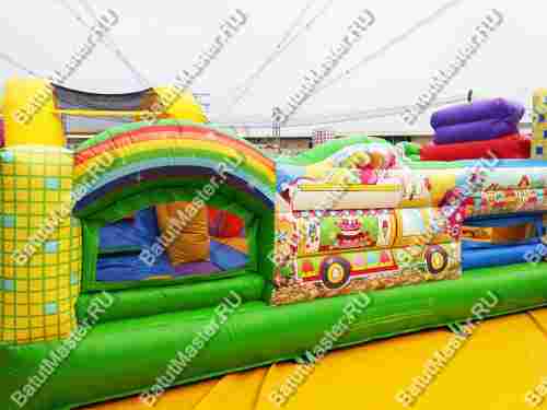 Коммерческий надувной батут "Конфетная страна" 6*5*2,8 м