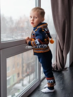 Костюм вязаный детский "Веселый зоопарк"