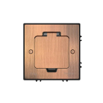 MultiDesk Лючок с розеткой 2К+З, 16А/250В, IP44 с монтажной коробкой для бетонных полов Медь, тип MD