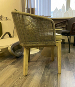 Кресло деревянное плетеное Tagliamento Flores, натуральный